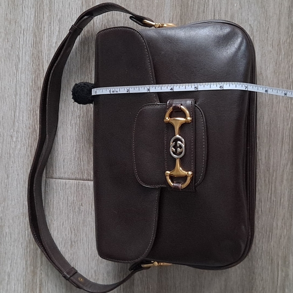 Authentic vintage Gucci Horsebit leather shoulder bag - Picture 14 of 16